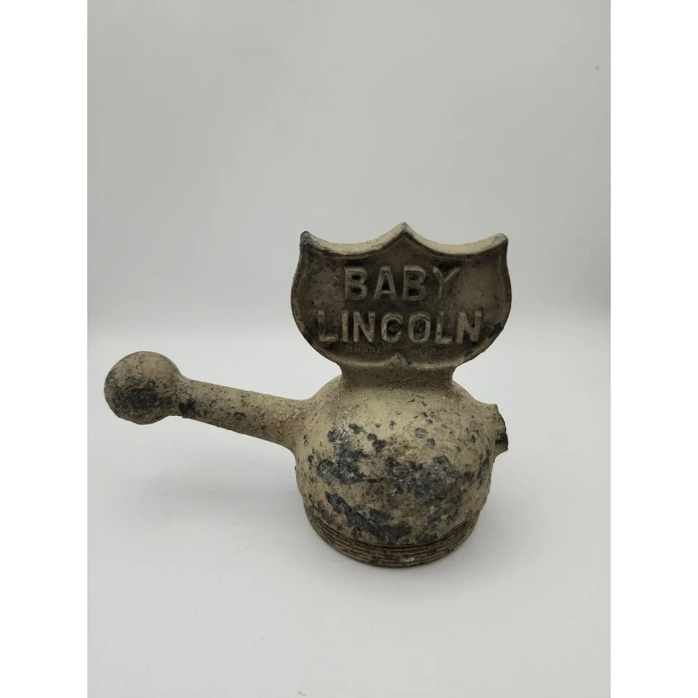 1920s Baby Lincoln Radiator Cap Grigsby MFG Hood Ornament Ford Model T Car Part